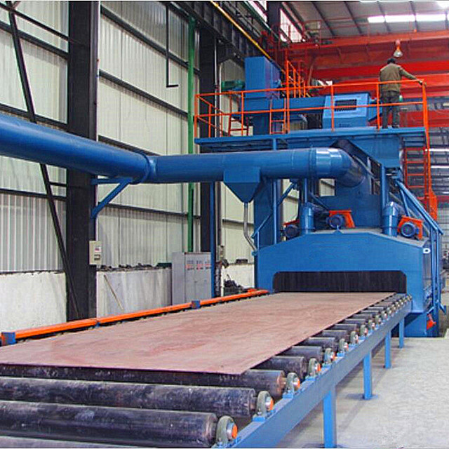 Roller Conveyor Shot Blasting စက်