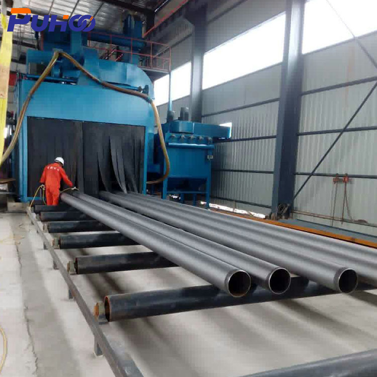 Scaffold Frame Beam Roller Conveyor Shot Blasting Machine